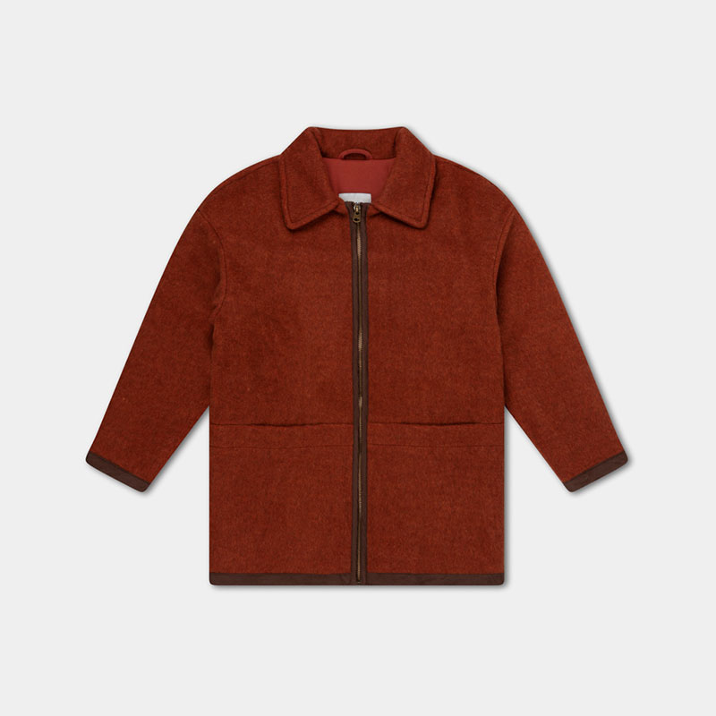 Bomber With Collar Warm Stone