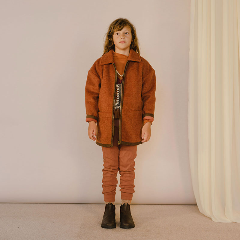 Bomber With Collar Warm Stone