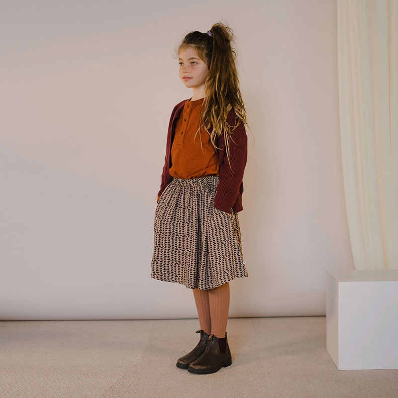 Midi Skirt Moon Print
