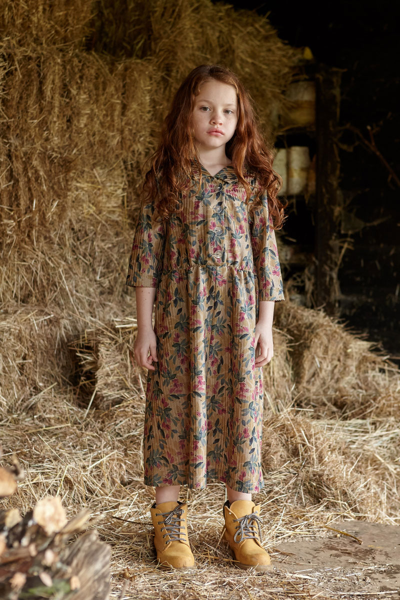 Sand Farmer Flower Dress