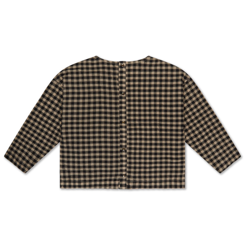 Woven Tee Noir Bb Check