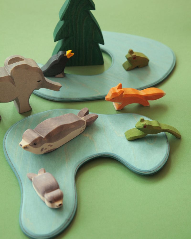 Wooden Toys - Frog, Sea Lion, Pond