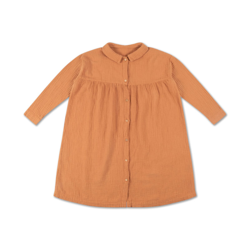 Collar Dress Warm Powder