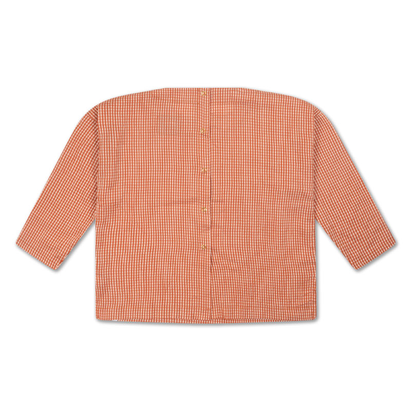 Woven Tee Copper Check