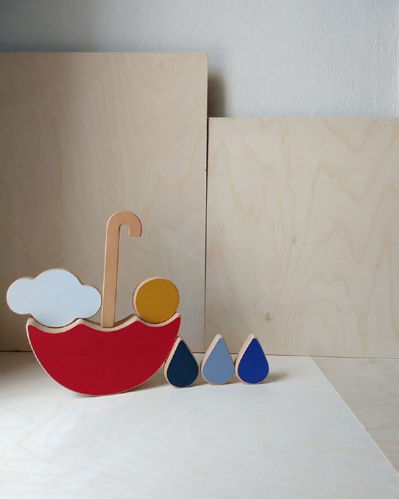 The Red Umbrella Stacking and Balance Toy
