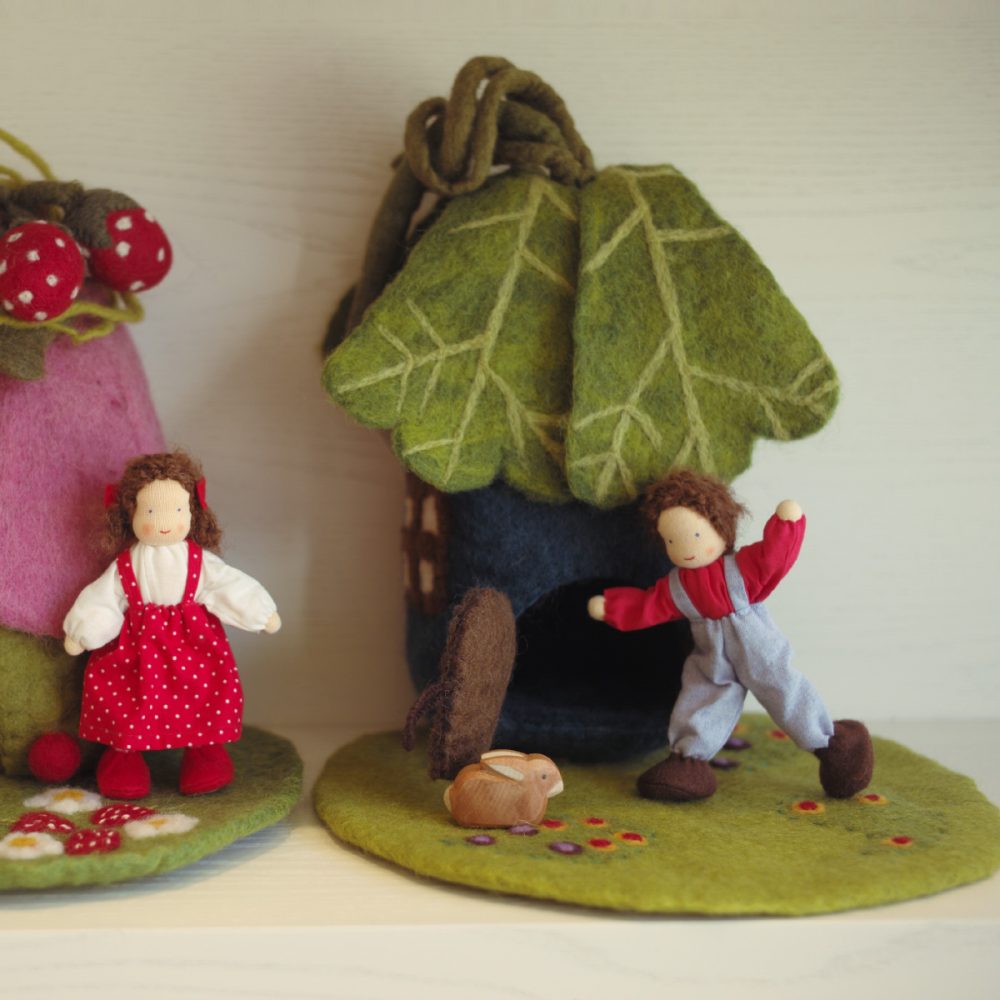 Felt House With Mat