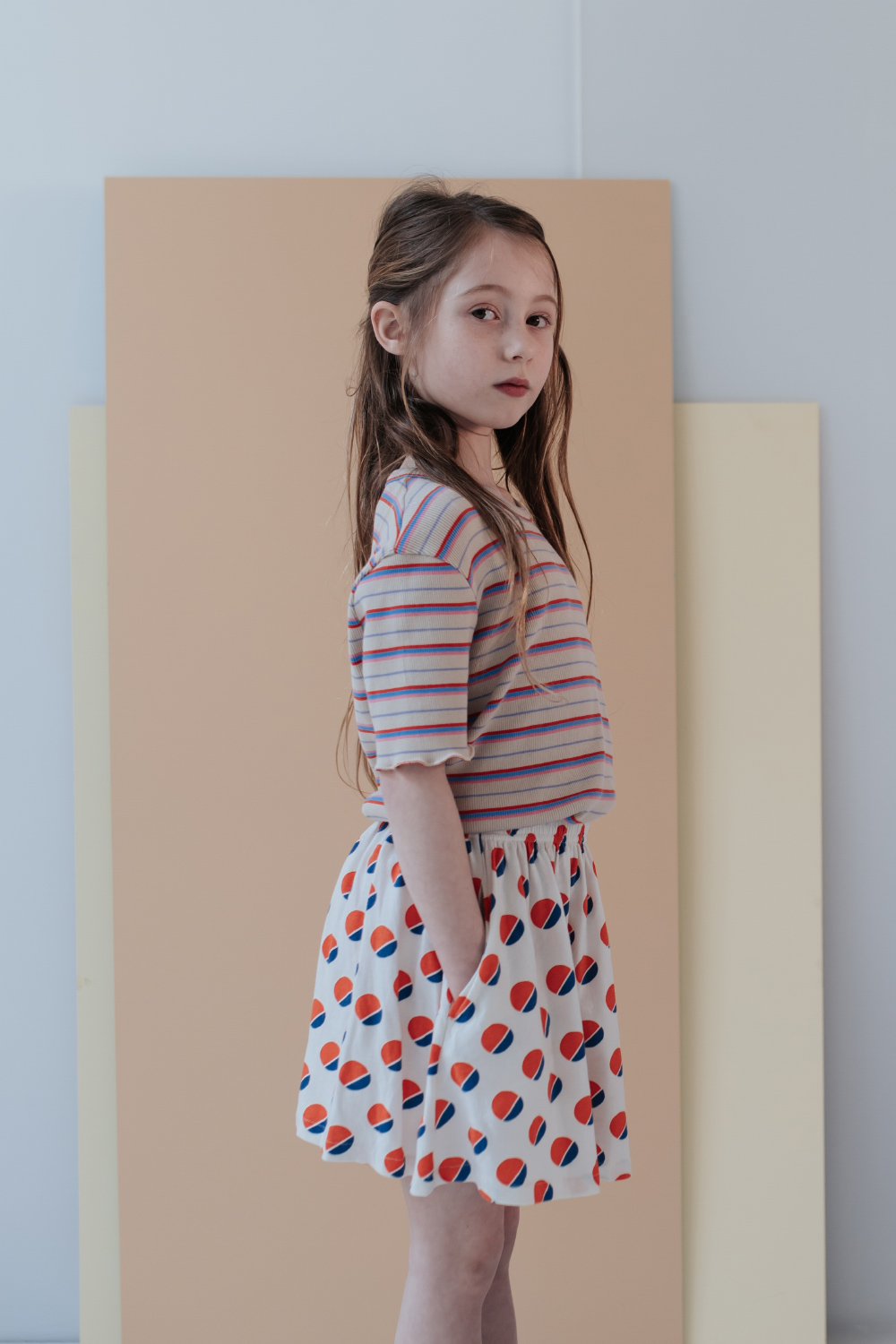 Slim Tee Multi Stripe