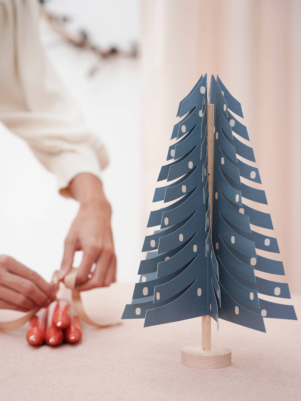Paper Fir Tree Dark Blue