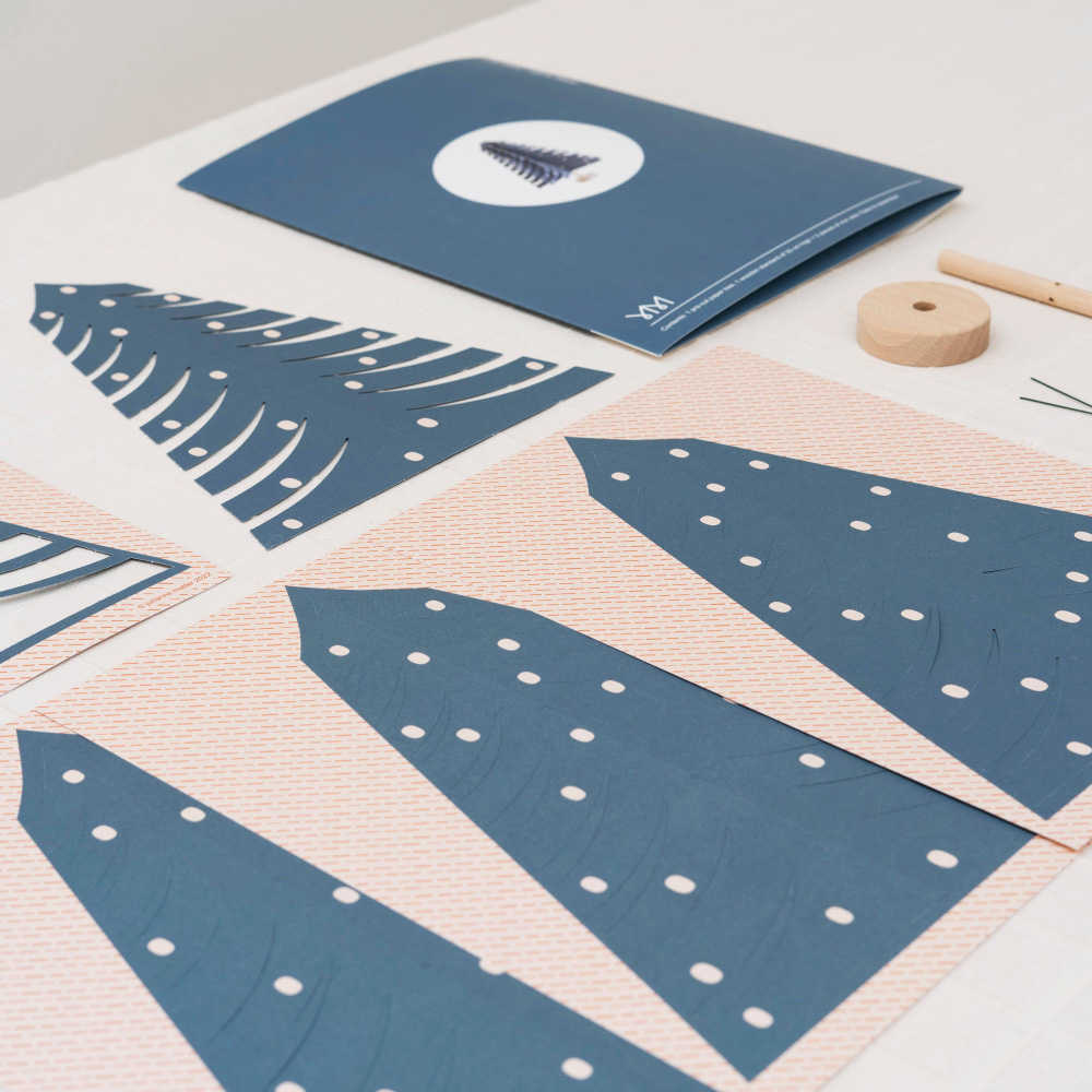 Paper Fir Tree Dark Blue