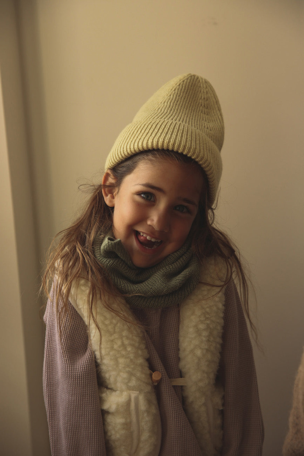 Kid Beanie Light Yellow