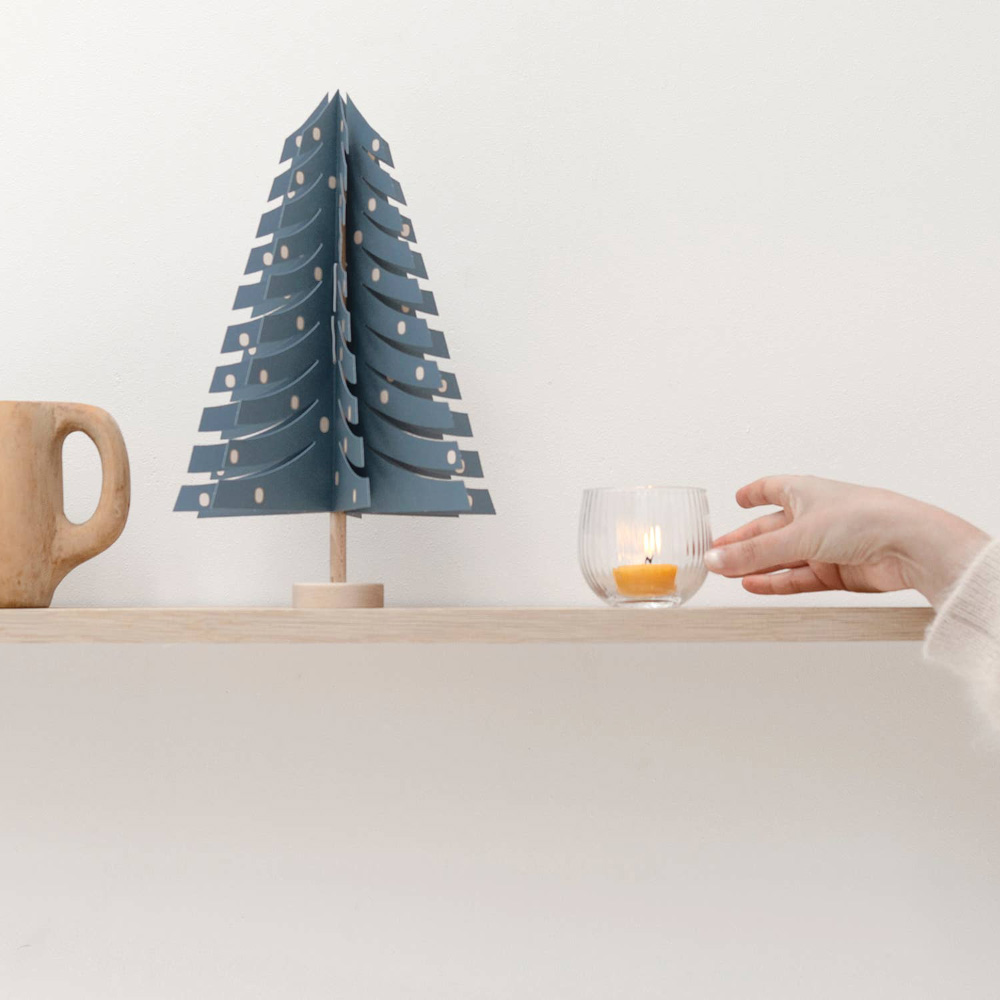 Paper Fir Tree Dark Blue