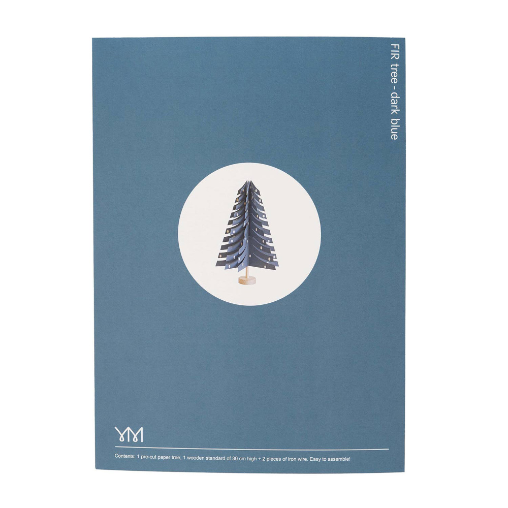Paper Fir Tree Dark Blue