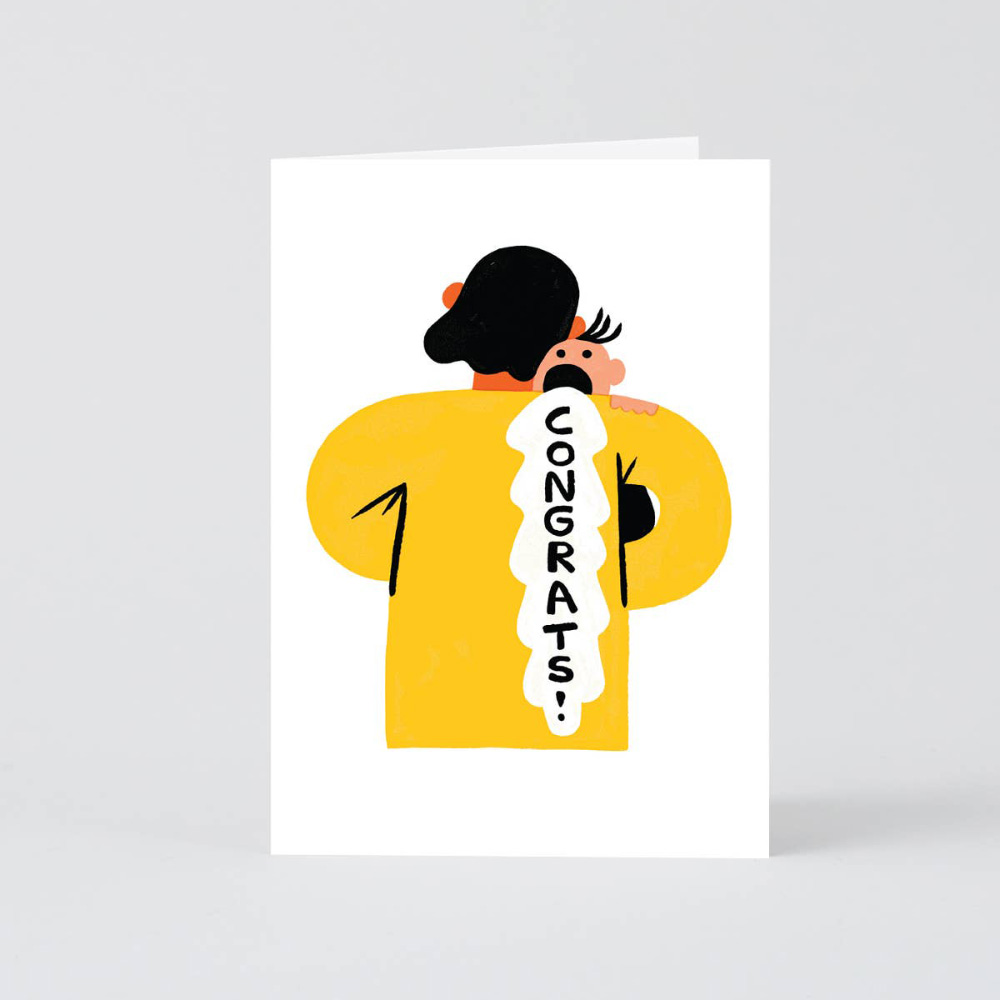 'Congrats Barf' Greetings Card