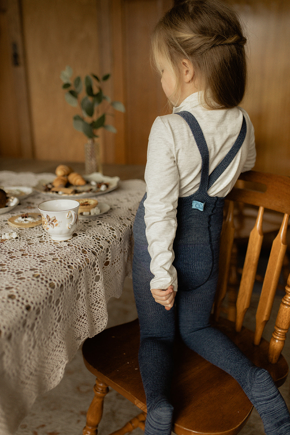 Silly Silas Footed Tights Denim
