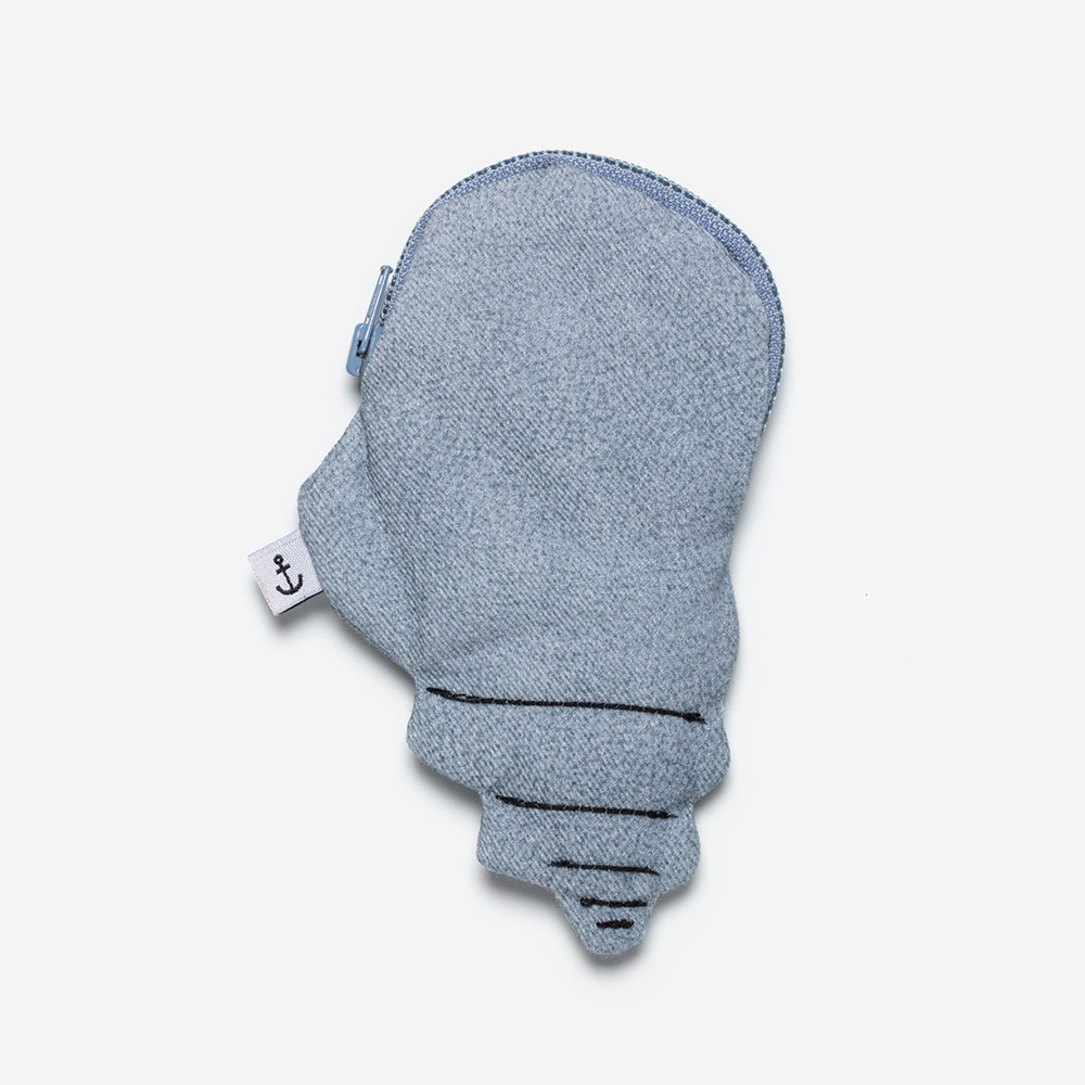 Blue Large Shell Purse