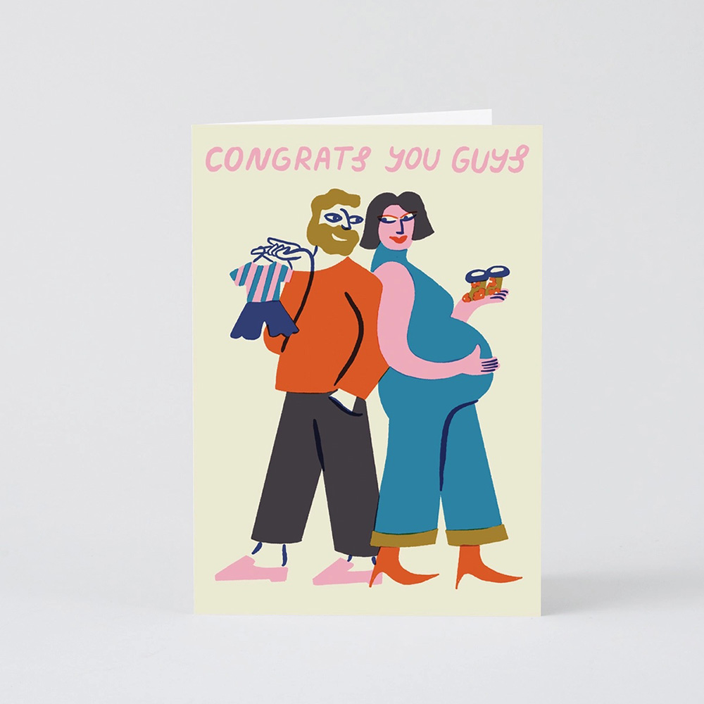 ‘Congrats You Guys' Greetings Card
