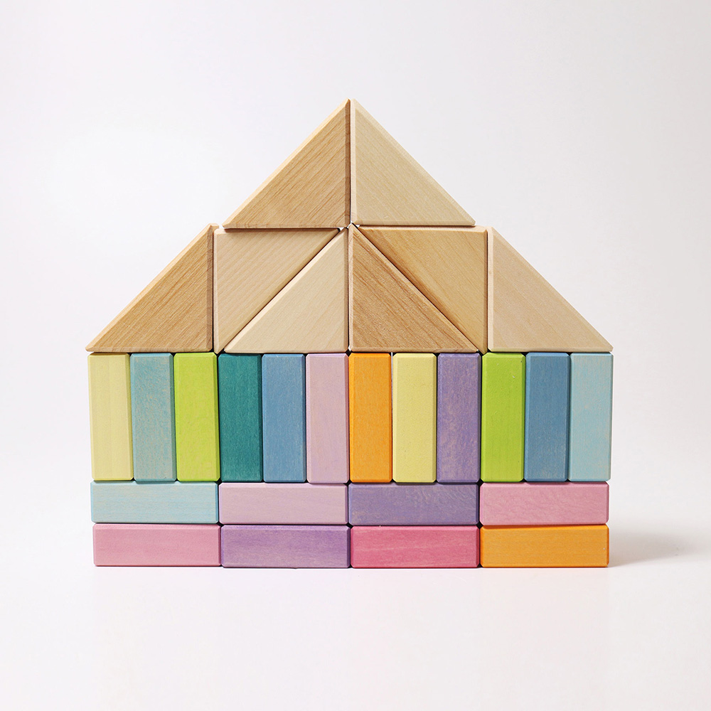 Pastel Duo Wooden Block Set