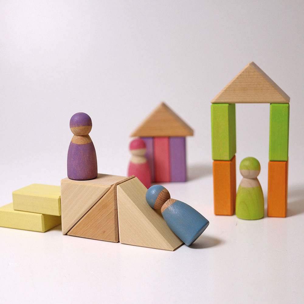 Pastel Duo Wooden Block Set