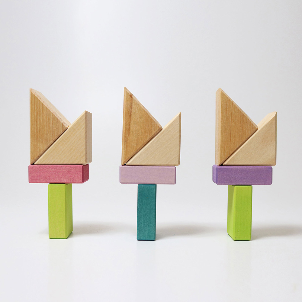 Pastel Duo Wooden Block Set
