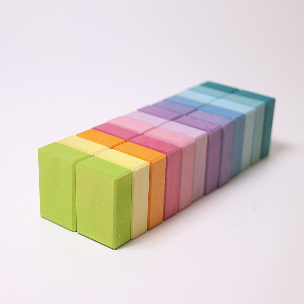 Pastel Duo Wooden Block Set