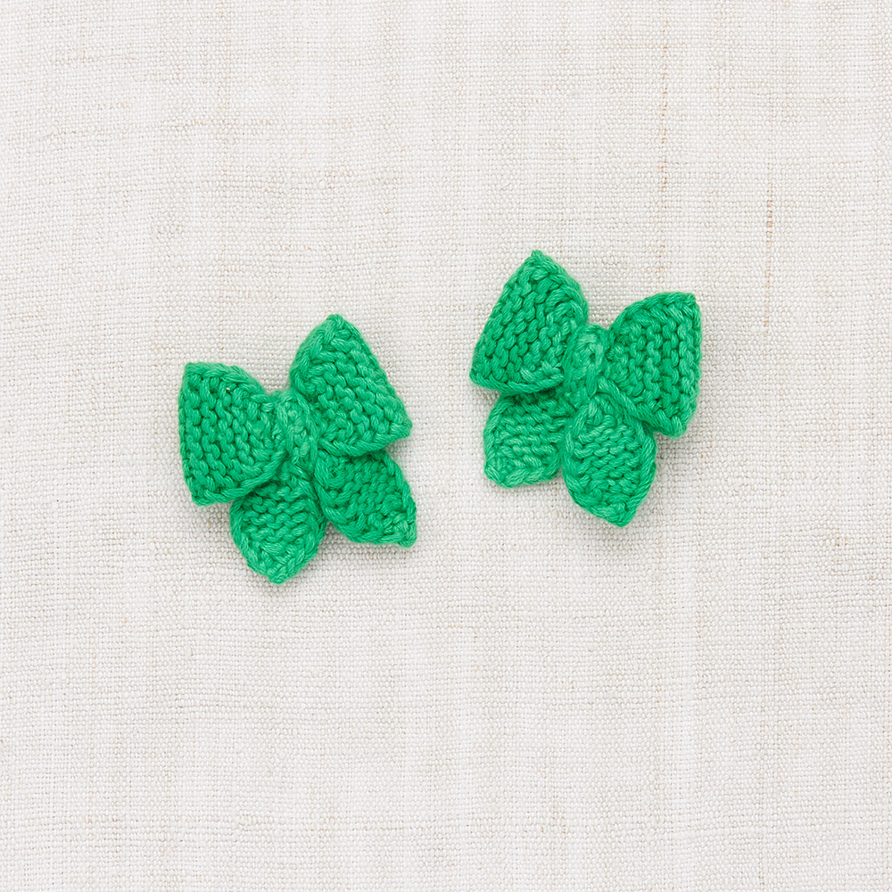 Baby Puff Bow Set Clover