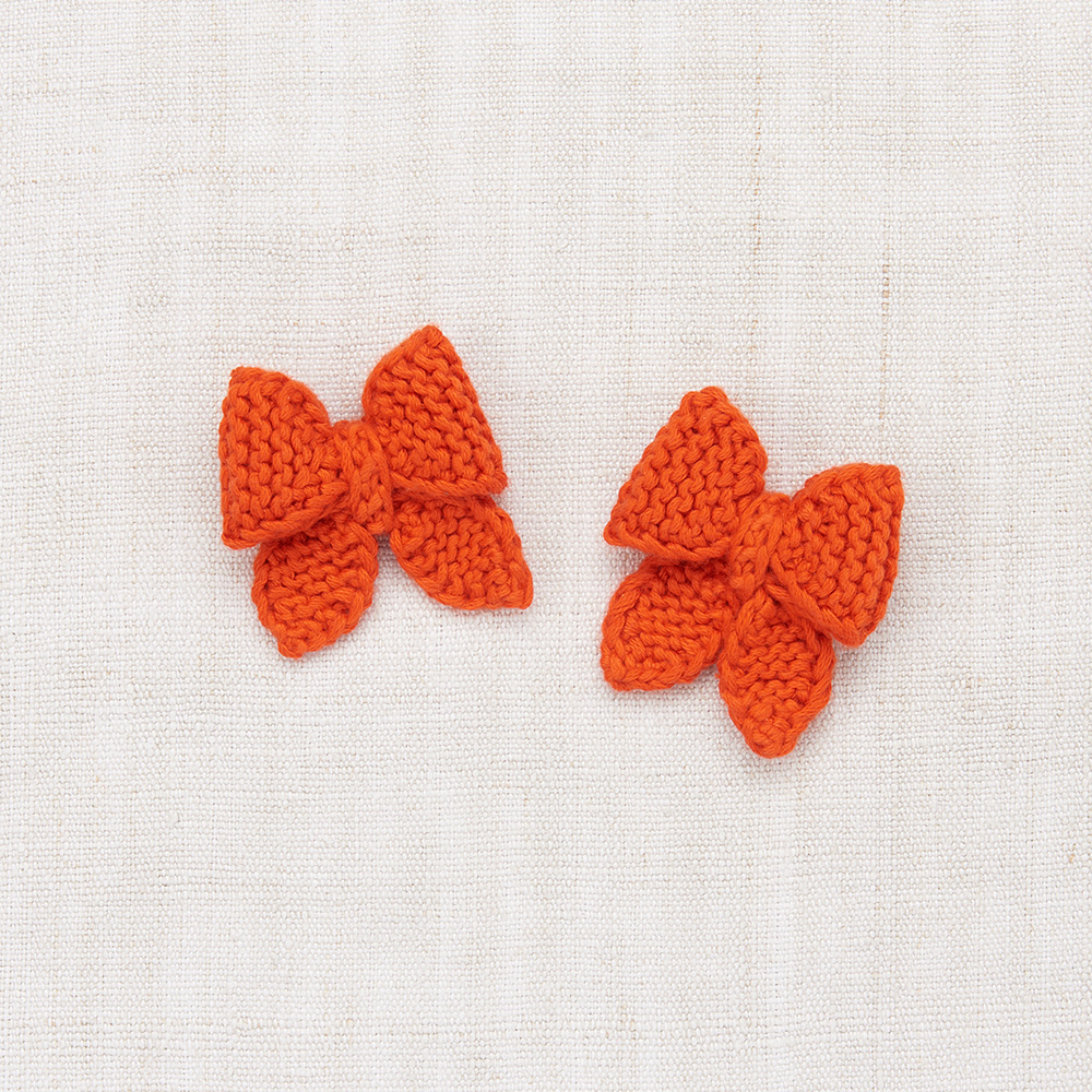 Baby Puff Bow Set Tomato
