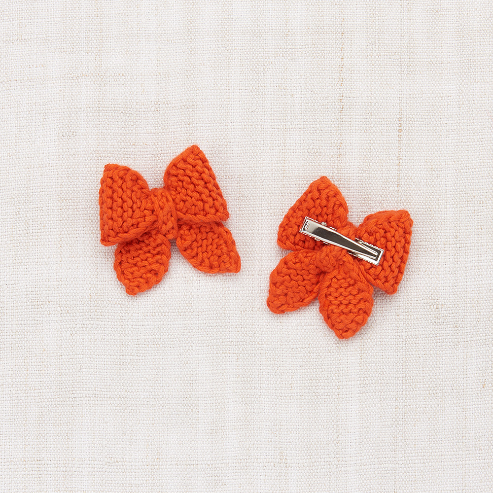 Baby Puff Bow Set Tomato