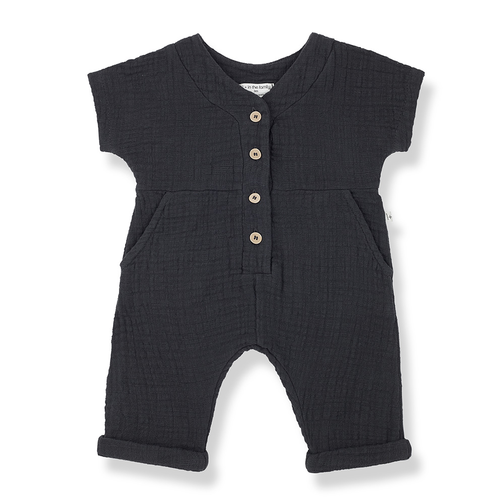 Adriano Jumpsuit - Charcoal Grey