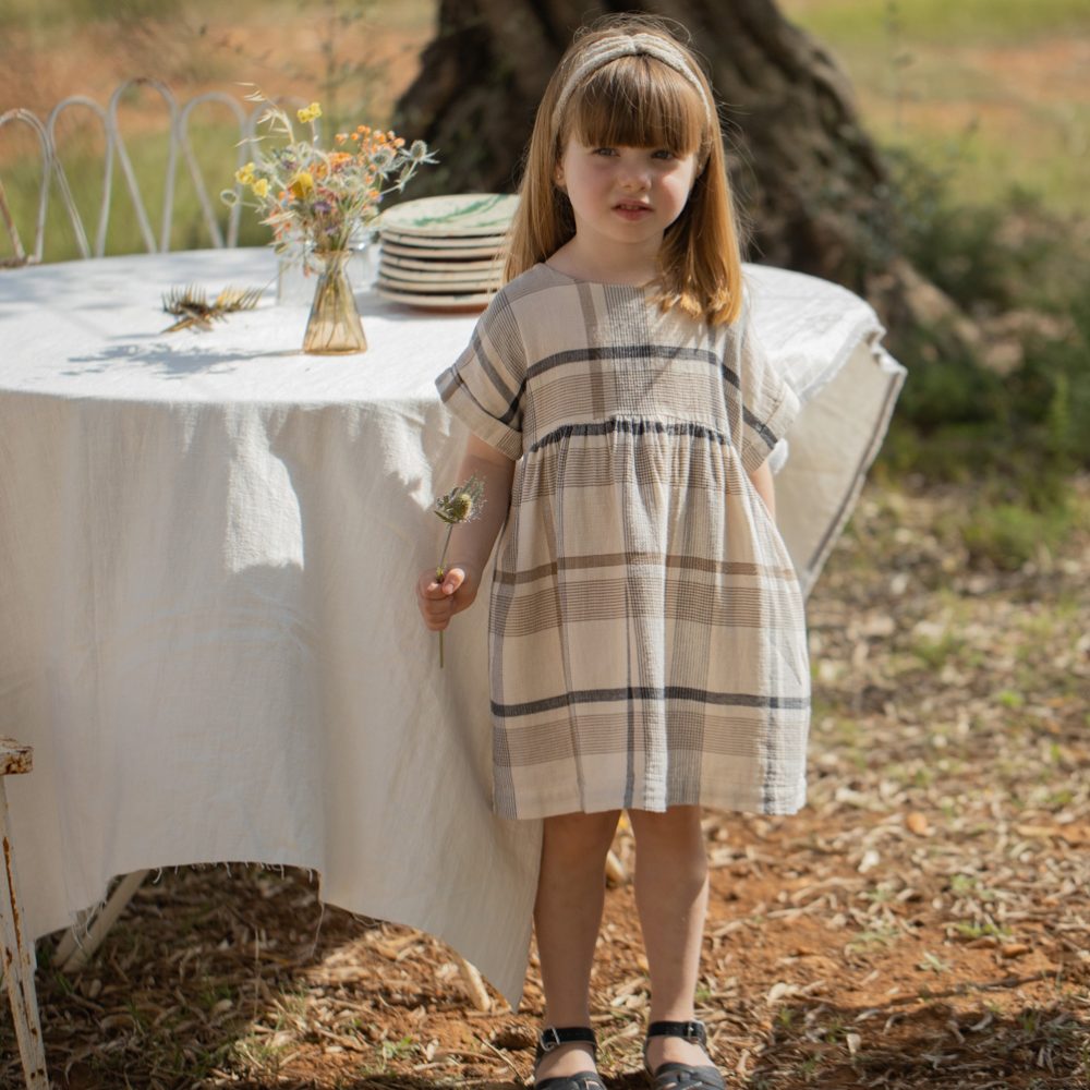 Josephine Madras Check Dress