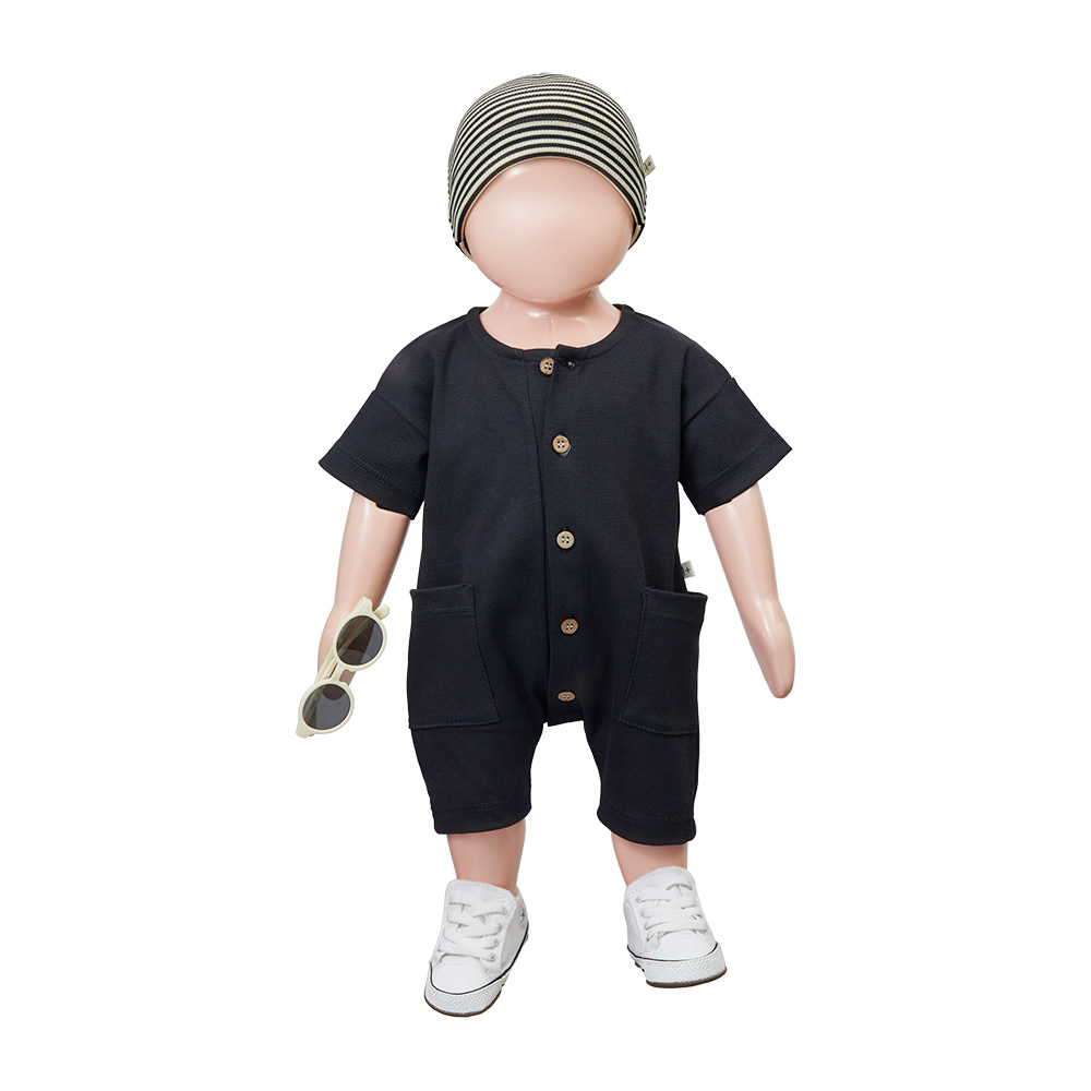 Adriano Jumpsuit - Charcoal Grey
