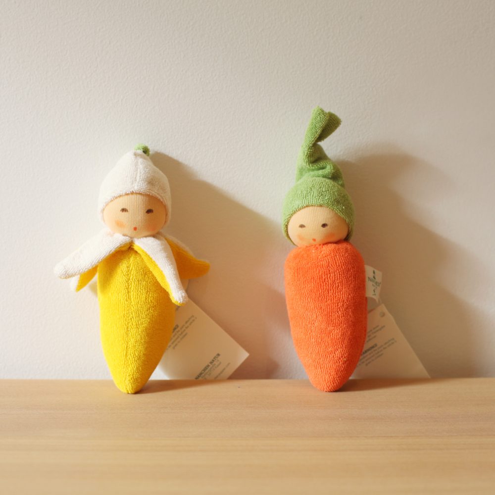 Organic Fruits & Veggies Rattle Doll