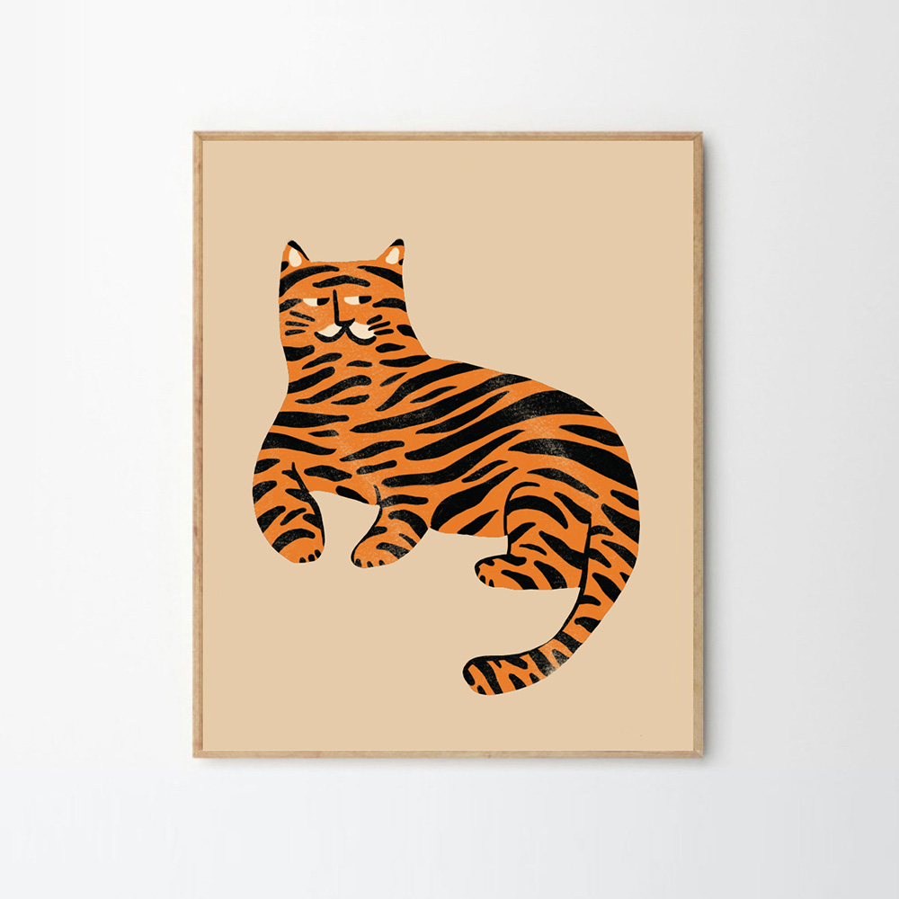 Whimsical Tiger Print