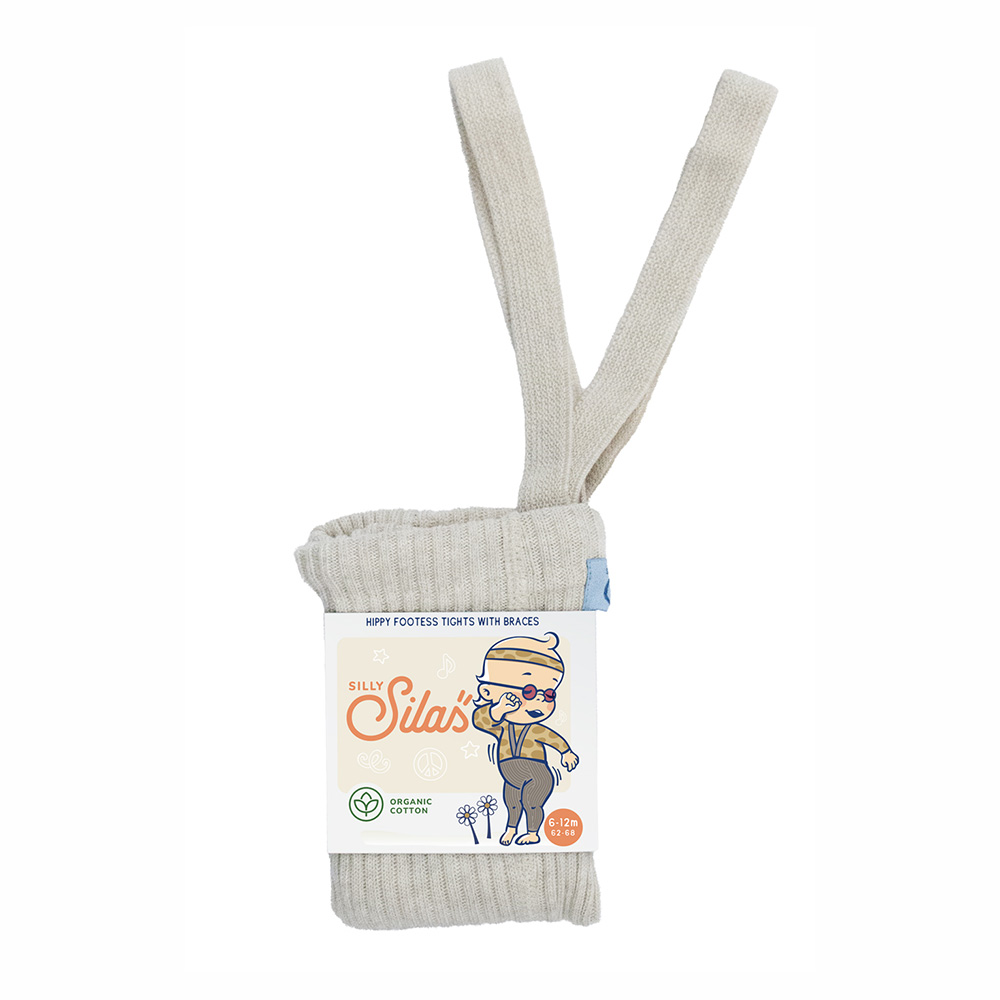 Silly Silas Hippy Cream Blend Footless Tights