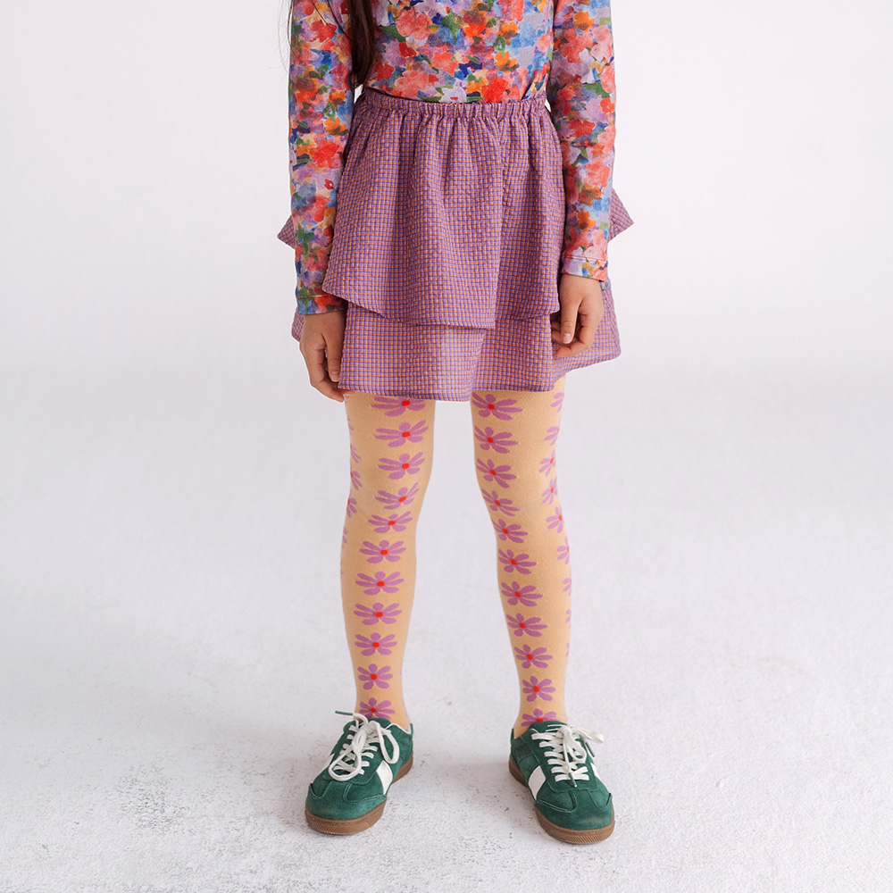 Tights - Pink Daisy