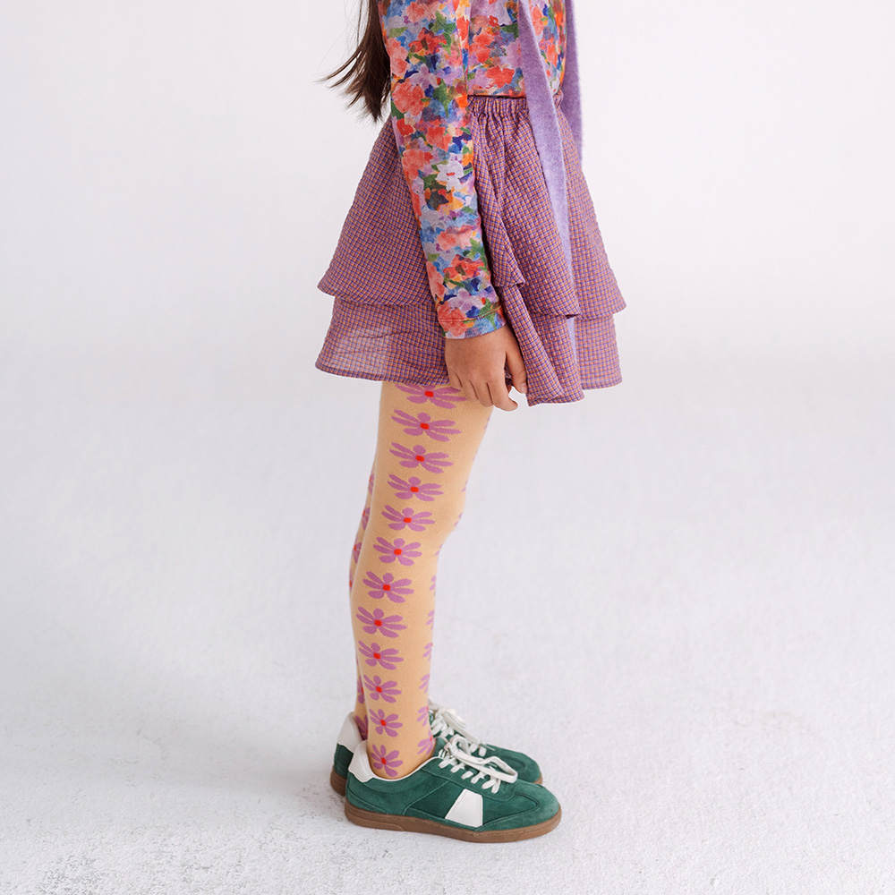 Tights - Pink Daisy