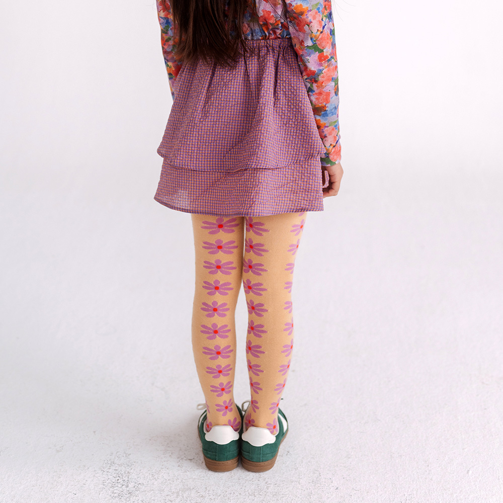 Tights - Pink Daisy