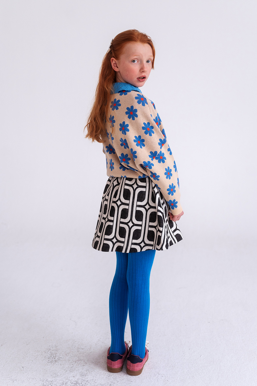 Mini Skirt - Line Maze