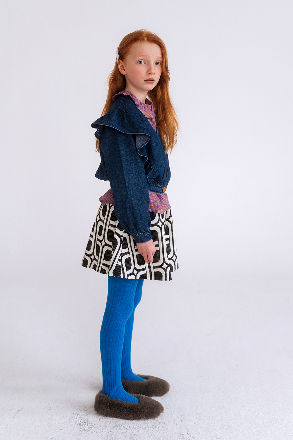 Mini Skirt - Line Maze