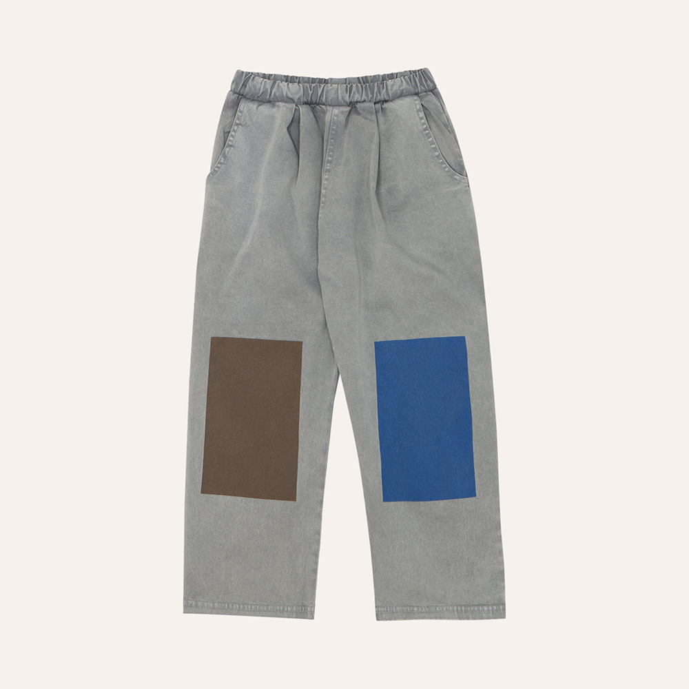 Grey Washed Kids Trousers