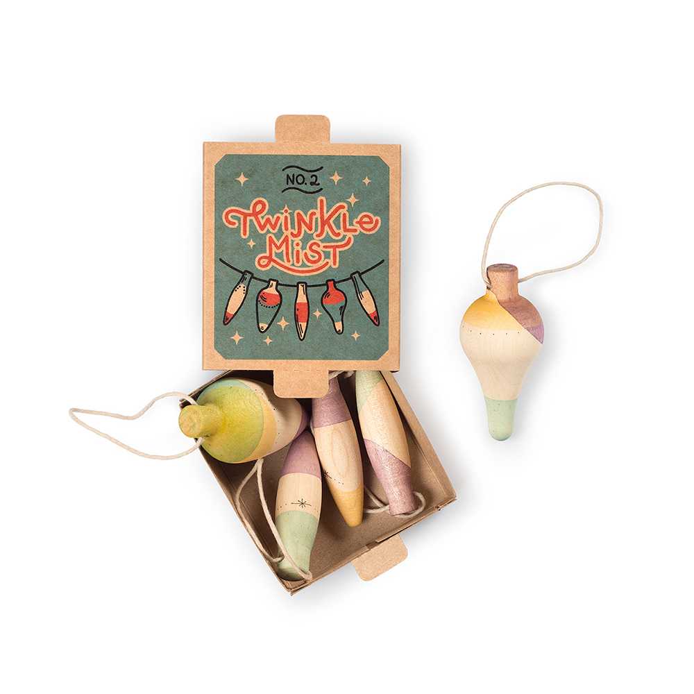 Wooden Ornament Twinkle Mist