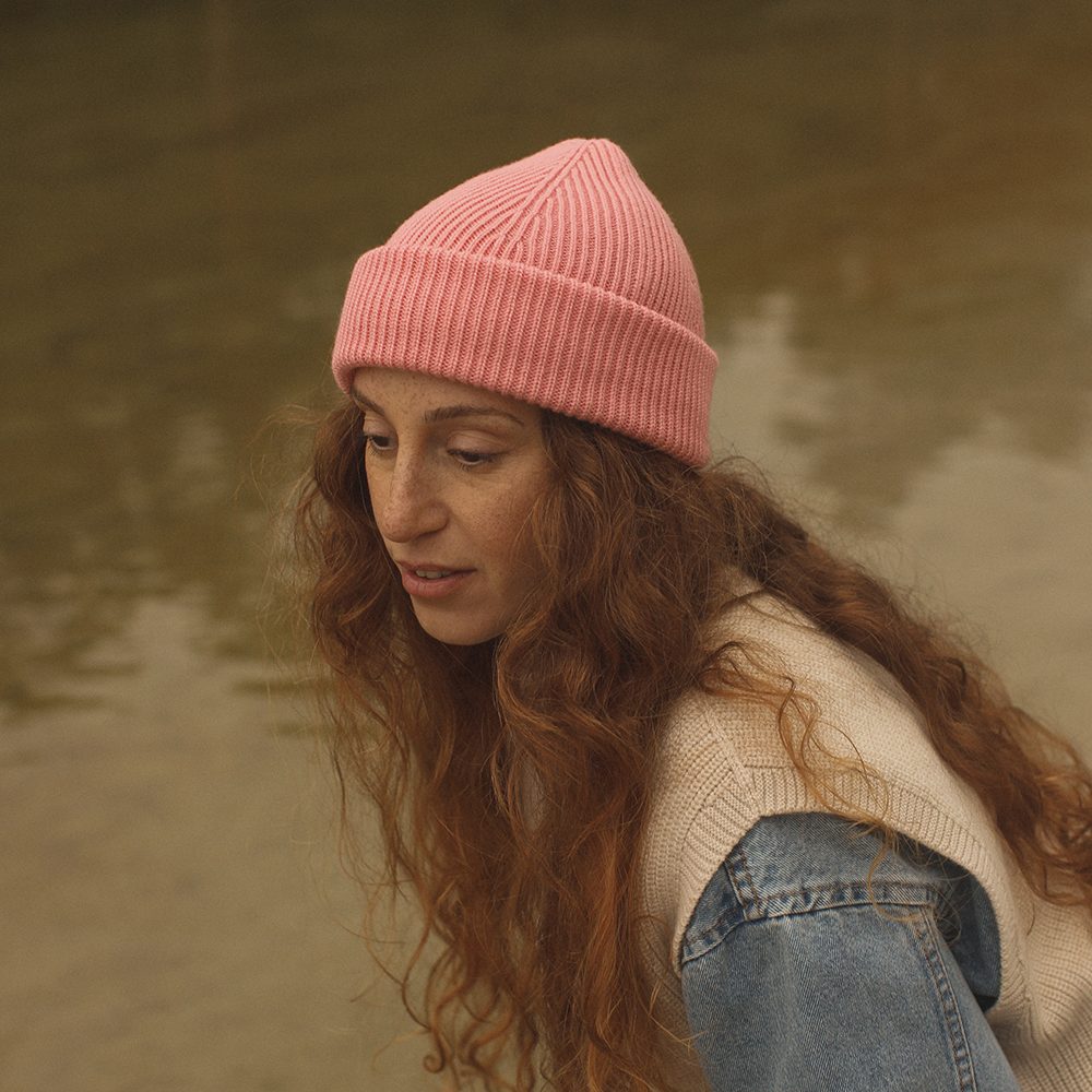 Adult Beanie Cobalt Bubblegum