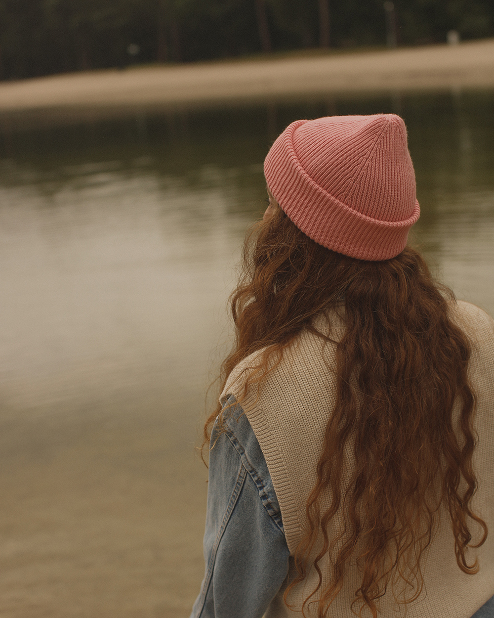 Adult Beanie Cobalt Bubblegum