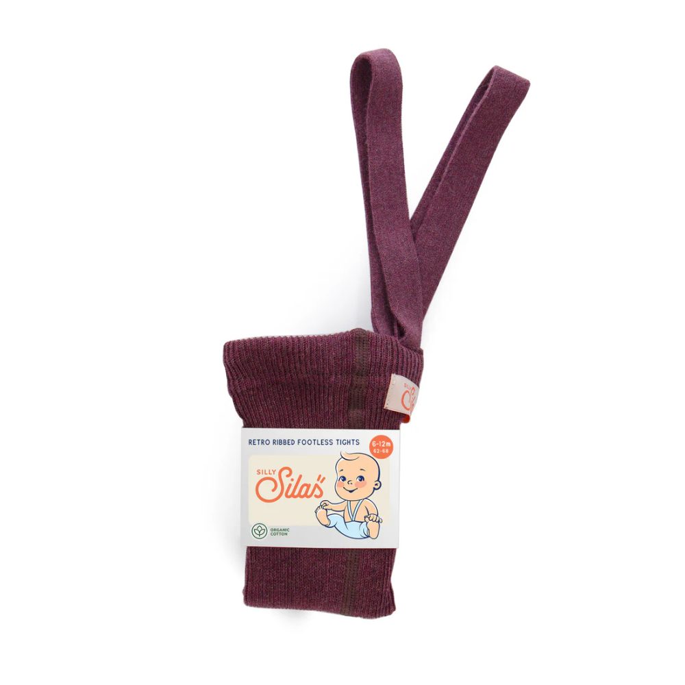 Silly Silas Footless Tights Fig Blend