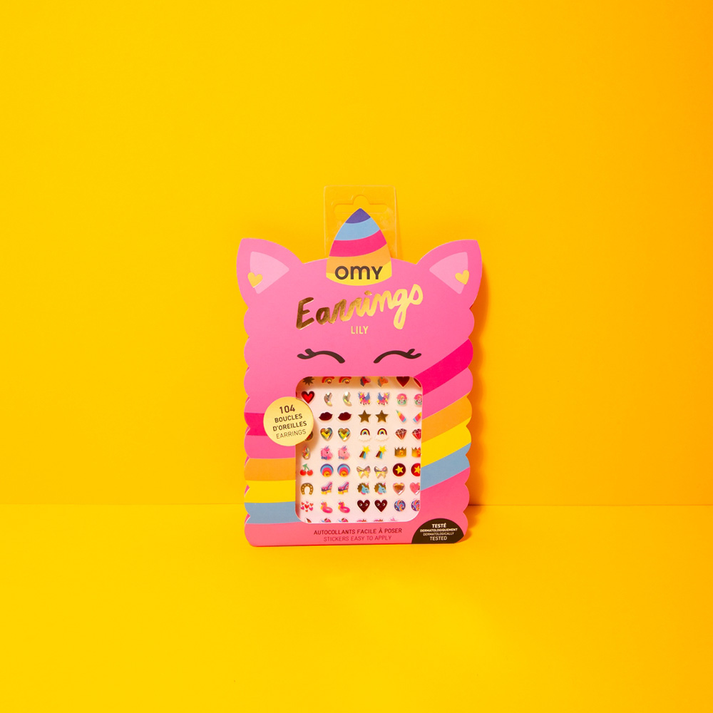 Kids Sticker Earrings - Unicorn