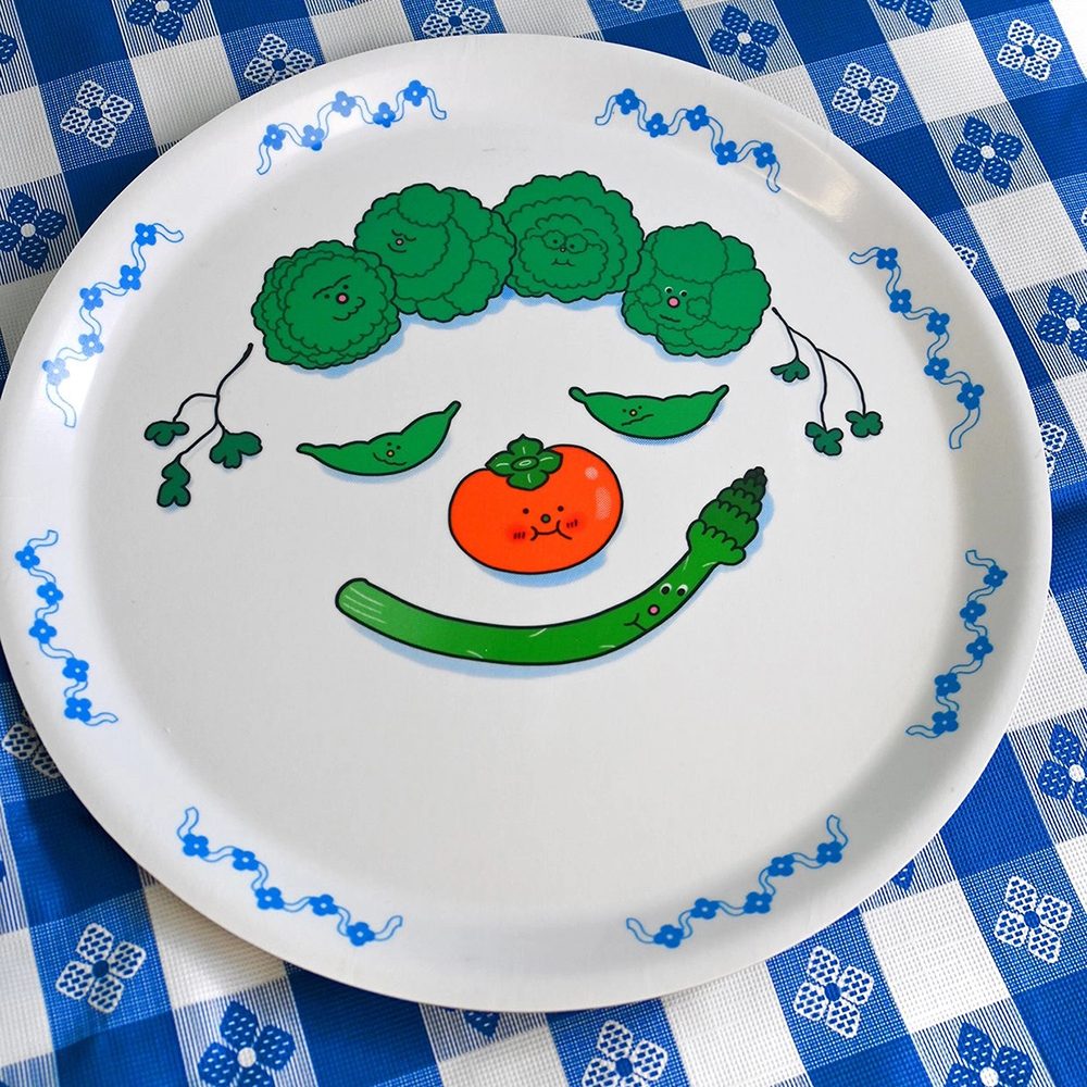 Food Face Asparagus Catch-All Tray