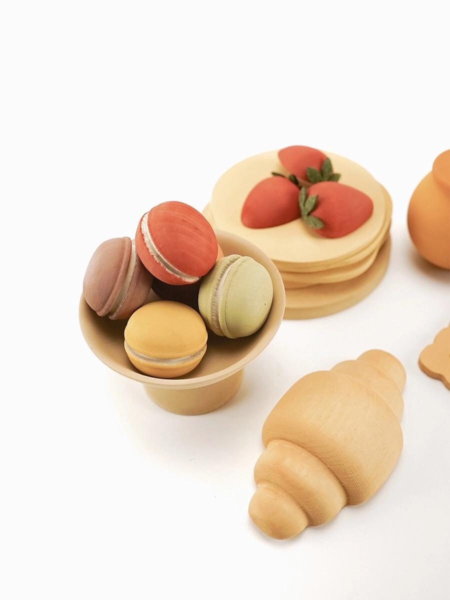 Wooden Play Food Set - Desserts