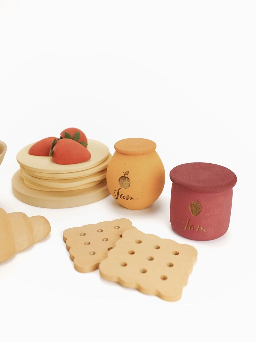 Wooden Play Food Set - Desserts