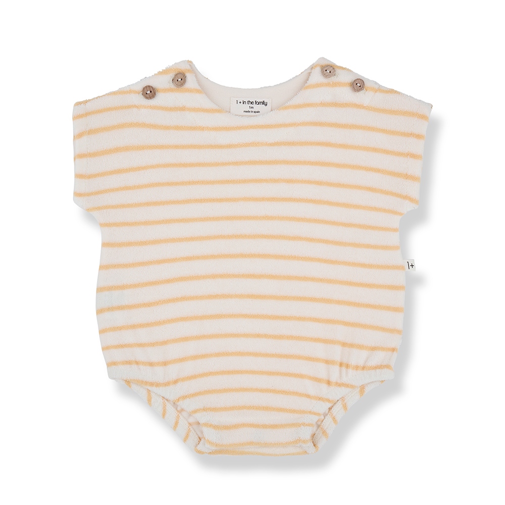 Romulo Terry Romper - Peach