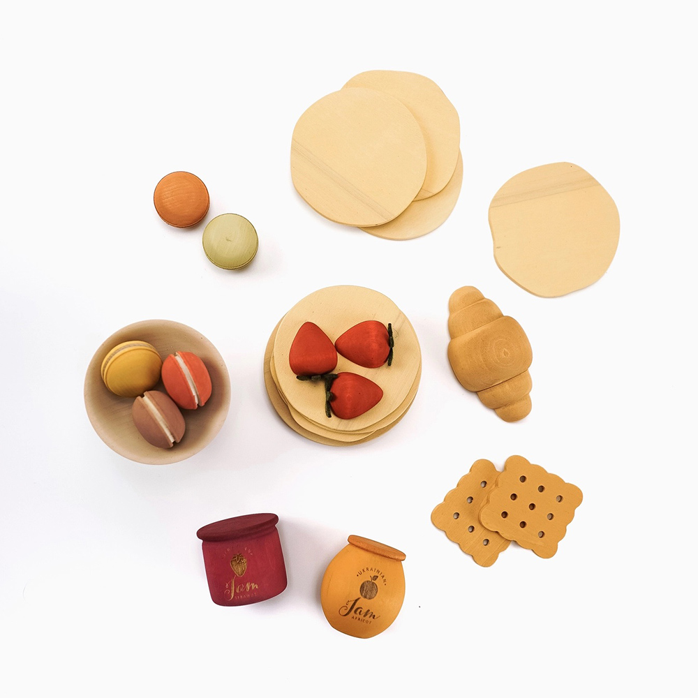 Wooden Play Food Set - Desserts
