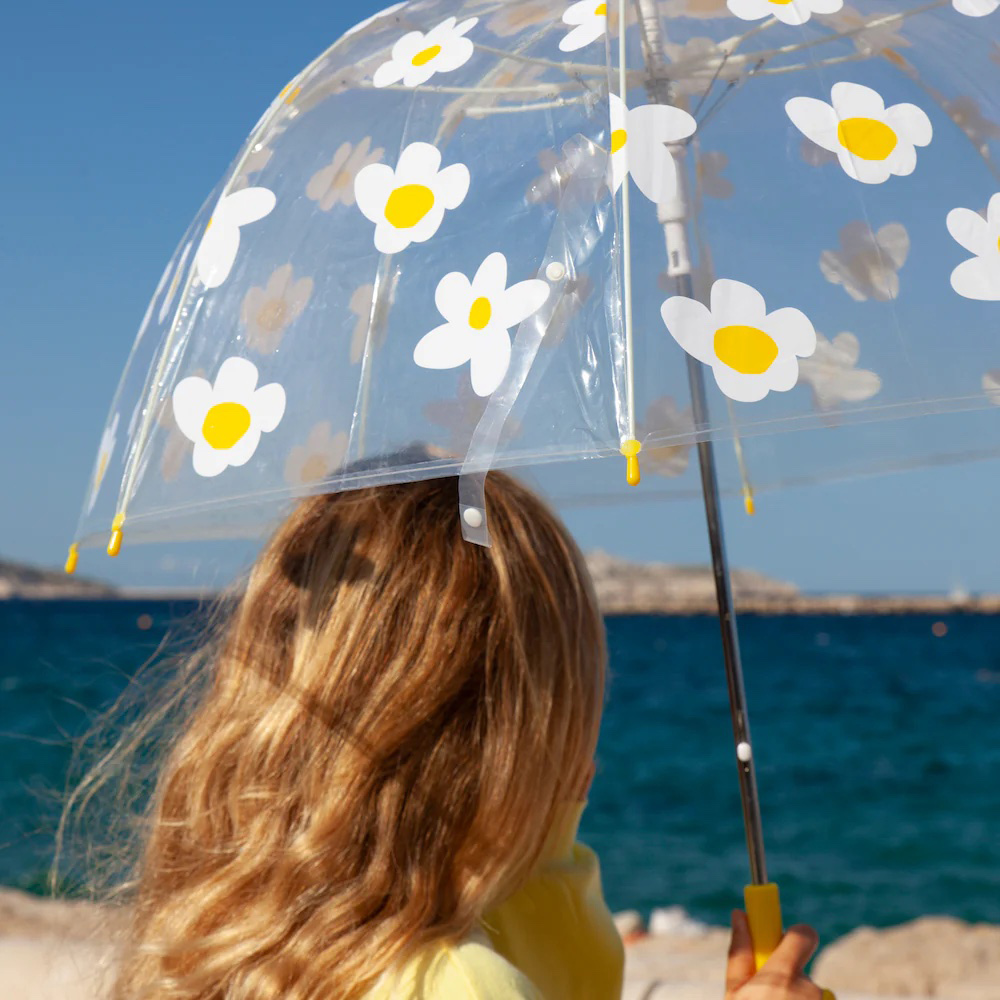 Kid's White Flowers Umbrella